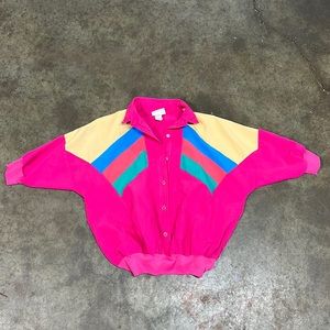 Vintage 80s / 90s Cortiva Short Sleeve Windbreaker